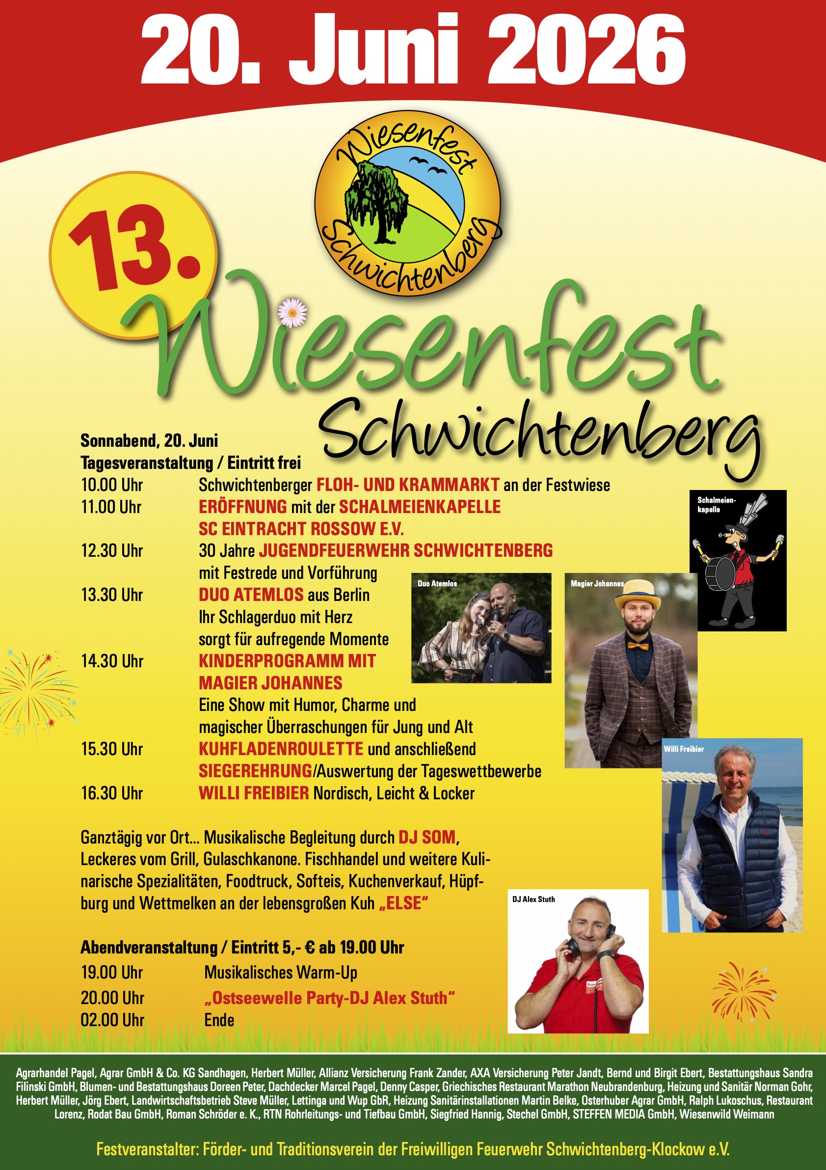 Aktueller Veranstaltungsflyer von Duo Atemlos