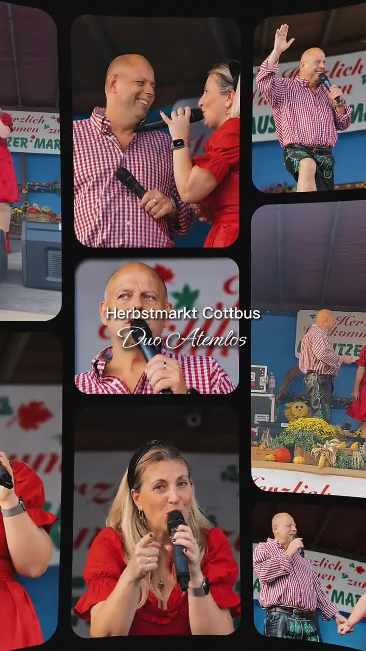Duo Atemlos live beim Lausitzer Herbstmarkt Cottbus 2026
