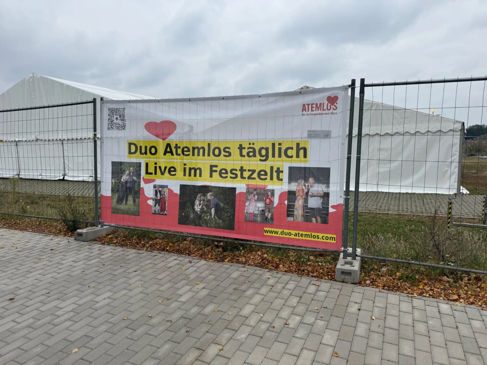 Ankündigung Duo Atemlos täglich live beim Oktoberfest Lindenberg