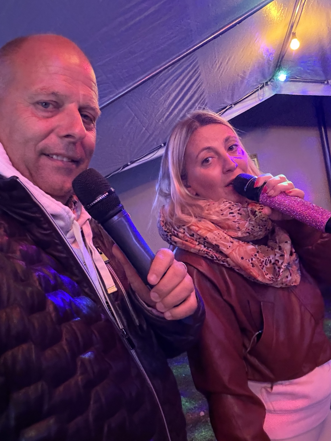 Duo Atemlos live bei einem Sommerfest in Berlin
